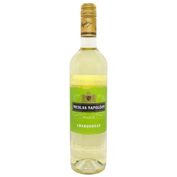 Вино Nicolas Napoleon Шардоне біле сухе 13,5% 0,75л