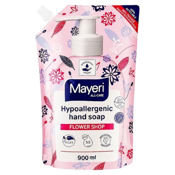 Засіб Mayerі для миття посуду Квітковий аромат 900мл - купить, цены на Grono - фото 1