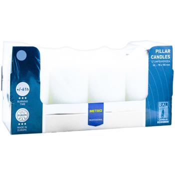 Metro Professional Beige Pillar Candle 78x150mm 4pcs - buy, prices for METRO - photo 2