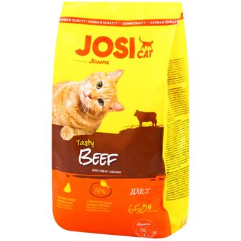 Josera JosiCat Tasty Beef Dry Food with Beef for Adult Cats 650g - buy, prices for MasterZoo - photo 1
