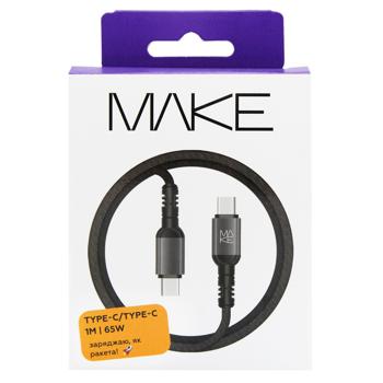 Кабель Make Type-C/Type-C 65W 1м серый - купить, цены на NOVUS - фото 2