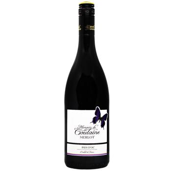 Wine merlot Marquis de goulaine 13% 750ml glass bottle France - buy, prices for Auchan - photo 1