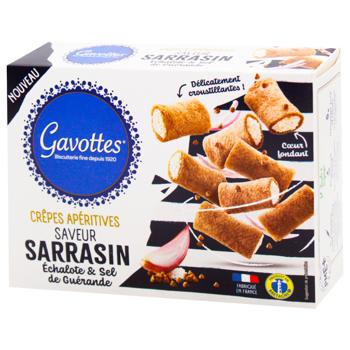 Gavottes Mini Cookies with Shallots and Guerande Sea Salt 80g - buy, prices for WINETIME - photo 1