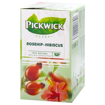 Pickwick Rosehip and Hibiscus Herbal Tea 2.5g*20pcs - buy, prices for MegaMarket - photo 1