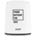 Axent White Rectangular Tabletop Waste Bin