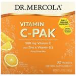 Вітамін С + цинк та вітамін D3, Vitamin C-PAK with Quercetin, Dr. Mercola, зі смаком апельсина, 500 
