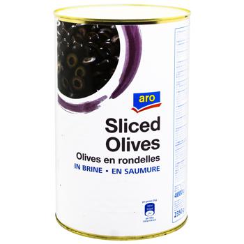 Aro Sliced Black Olives 4kg - buy, prices for METRO - photo 1