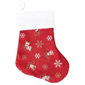 Provence Bells on Red Decorative Boot 34x26cm