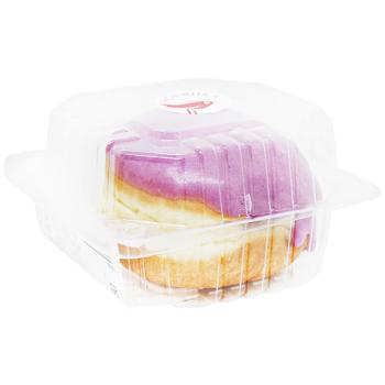 Auchan Blueberry Glazed Donut with Wild Berry Filling 80g - buy, prices for - photo 3