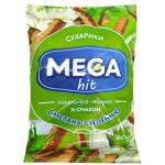Сухарики Mega hit пшенично-ржаные со вкусом сметана с зеленью 60г