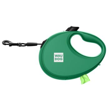 Waudog R-leash Roulette-Leash with Tape with Waste Bag Container S Up to 12kg 3m Green - buy, prices for MasterZoo - photo 2