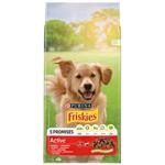Корм сухий Friskies Active з яловичиною для собак 15кг