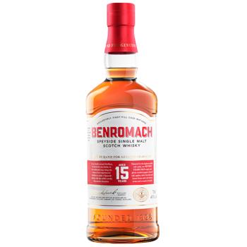 Віскі Benromach 15 років 43% 0,7л в коробці - купити, ціни на WINETIME - фото 1