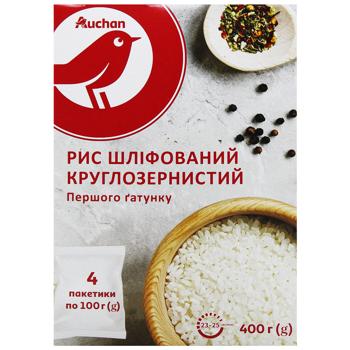 Auchan Polished Round-grained Rice 4pcs*100g - buy, prices for - photo 2