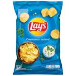 Чипсы Lay's картофельные со вкусом сметаны и зелени 60г