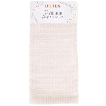 Biltex Beige Waffle Towel 40x60cm