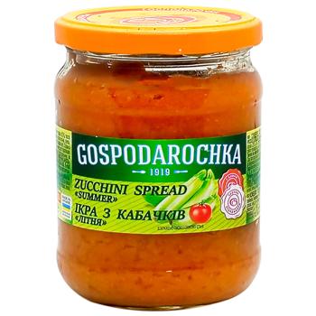 Ікра з кабачків Господарочка літня 445г - купити, ціни на КОСМОС - фото 1