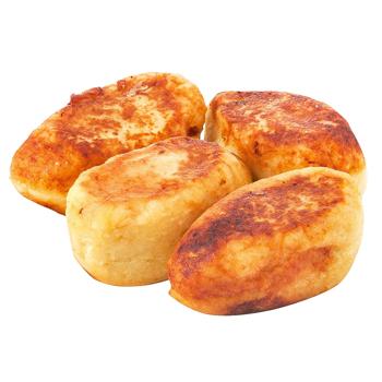 Зразы картофельные с грибами жареные