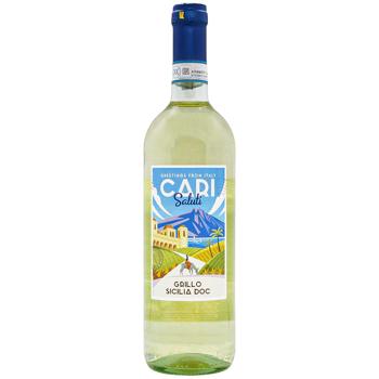 Cari Saluti Grillo Dry White Wine 12% 0.75l - buy, prices for Za Raz - photo 1