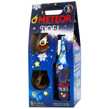 Meteor Noel Beer 5.8% 0.65l + 2 Glasses - buy, prices for WINETIME - photo 1