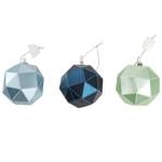 Actuel Polygonal Plastic Christmas Tree Ball 7.5cm in assortment