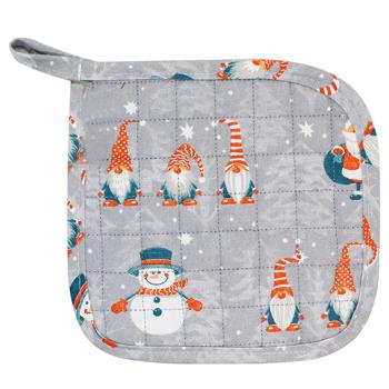 Home Line Gnomy Gray-Orange Potholder 20*20cm