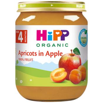 Hipp Organic Apricots in apple fruity Puree 125g - buy, prices for COSMOS - photo 1