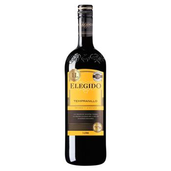 Вино Elegido Tinto Tempranillo червоне сухе 12% 1л - купити, ціни на NOVUS - фото 1