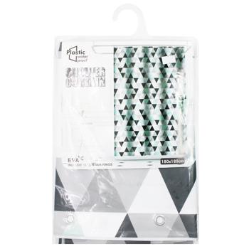 Шторка для душа треугольник 180*180см YJ70-16816 - купить, цены на Таврия В - фото 1