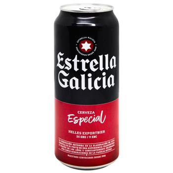 Пиво Estrella Galicia Especial светлое 5,5% 0,5л - купить, цены на METRO - фото 1