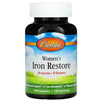 Carlson Labs Women's Iron Restore 180 capsules