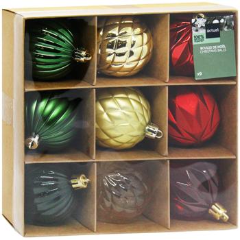 Actuel Christmas Tree Balls 5.8cm 9pcs - buy, prices for Auchan - photo 3
