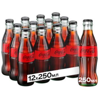 Напиток газированный Coca-Cola Zero 250мл 12шт