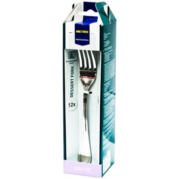 Вилка Metro Professional Goutte десертная 12шт - купить, цены на METRO - фото 1