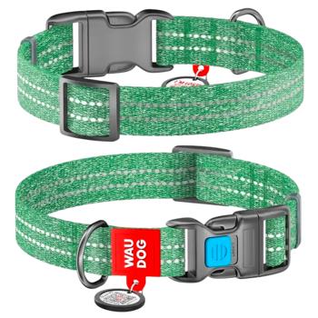 Нашийник для собак COLLAR WOUDOG Світловідбиваючий M - зелений - купити, ціни на MasterZoo - фото 1