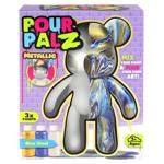 Набір для творчості Pour Palz Ведмедик Металевий синій Metallic