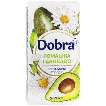 Dobra Chamomile and Avocado Solid Cream Soap 70g x 5pcs - buy, prices for Auchan - photo 2