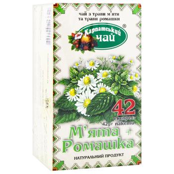 Karpatsky Chai Mint-Chamomile Herbal Tea 1g*42pcs - buy, prices for METRO - photo 2