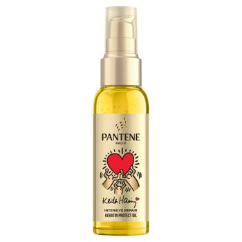 Масло для волос Pantene Pro-V Keith Haring Artist Edition Интенсивное восстановление с кератином 100мл - купить, цены на - фото 2