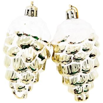 Прикраса-підвіска Chomik Шишки 2шт*9см - купити, ціни на За Раз - фото 1