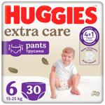 Подгузники-трусики Huggies Extra Care 6 15-25кг 30шт