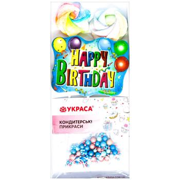 Набор кондитерский Украса На День рождение - купить, цены на Auchan - фото 2