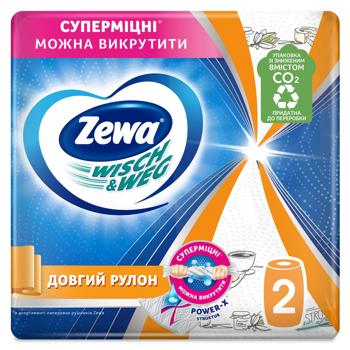 Рушники паперові Zewa Wisch&Weg Extra Lang Design 2шт - купити, ціни на КОСМОС - фото 1