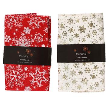 Ранер для столу Decoris 150х32см в асортименті