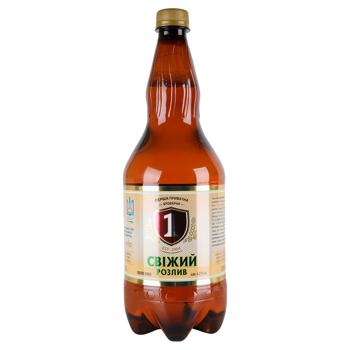 Persha Privatna Brovarnya Fresh Spill Light Beer 4.2% 1.2l - buy, prices for COSMOS - photo 1