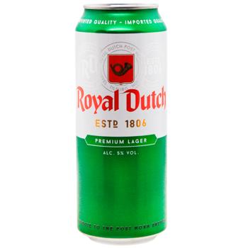 Royal Dutch Premium Lager Light Filtered Beer 5% 0.5l