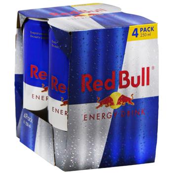 Напій енергетичний Red Bull 250мл х 4 банки - купити, ціни на - фото 3