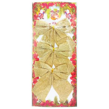 Set of Gold Bows 3pcs 10*11cm - buy, prices for COSMOS - photo 1