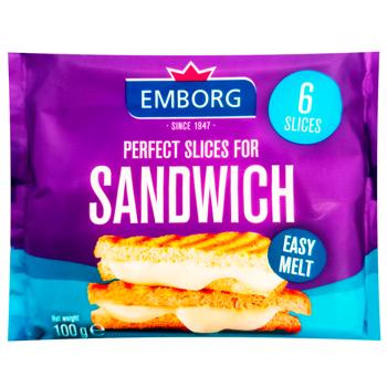 Emborg Processed Cheese Product for Sandwiches 100g - buy, prices for Chudo Market - photo 1