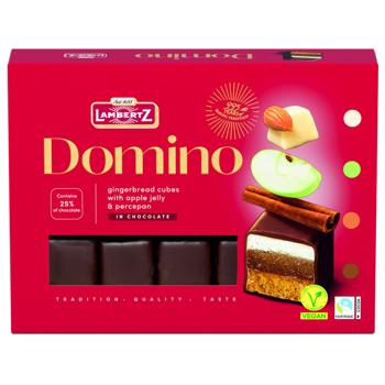 Lambertz Domino Chocolate Gingerbread Cubes with Jelly 175g - buy, prices for METRO - photo 1